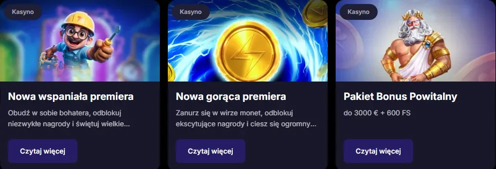 Bonusy Sierra Casino — Pakiet powitalny z darmowymi spinami